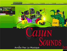 Tablet Screenshot of cajunsoundsinternetradio.com